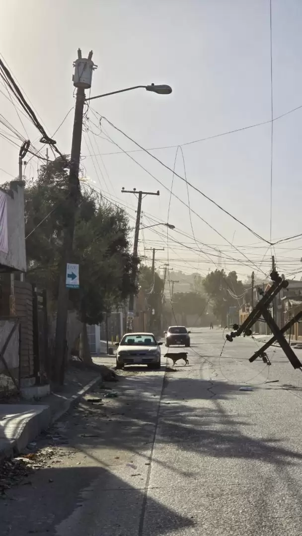 Restablecen suministro el�ctrico tras rachas de viento en Tijuana