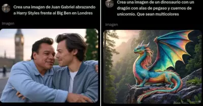 Im�genes creadas con Grok, la IA de X