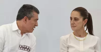 Claudia Sheinbaum y Rutilio Escand�n