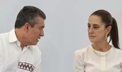 Claudia Sheinbaum y Rutilio Escand�n