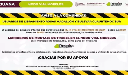 Aviso a la comunidad