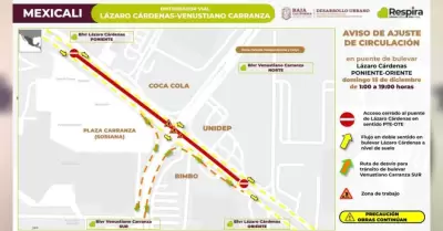 Anuncia SIDURT cambios de circulaci�n en distribuidor vial L�zaro C�rdenas y Ven