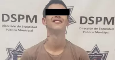 Joven es detenido por da�os a propiedad ajena en florer�a de Mexicali