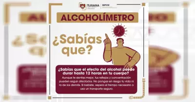 SSPCM Tijuana hace llamado a la ciudadan�a para tomar conciencia y no conducir b