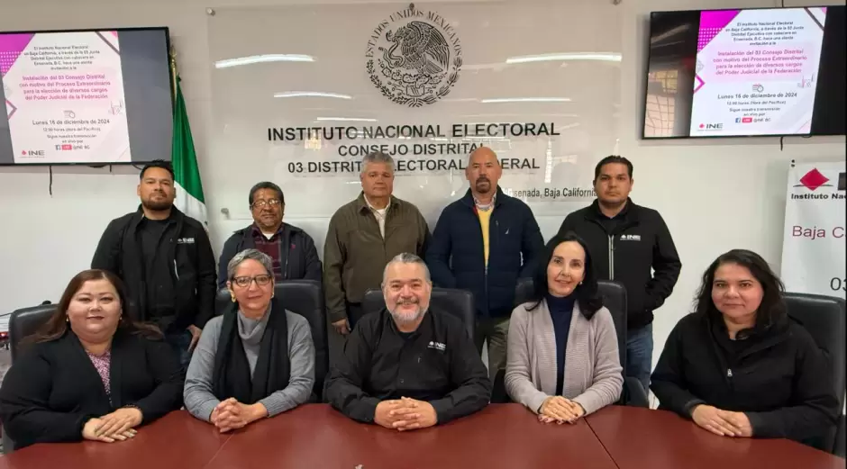 Se instalan los nueve Consejos Distritales del INE en Baja California