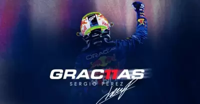 Red Bull le da las gracias a "Checo" P�rez