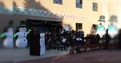 Ofrece ensamble orquestl Wa-Kuatay concierto navide�o en COBACH primer Ayuntamie