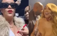 VIDEO Mariah Carey le firma aut�grafo en el seno a Rihanna