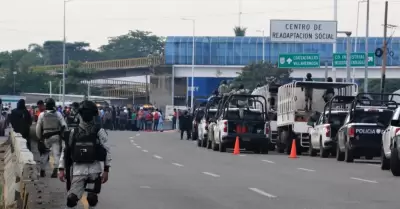 Mot�n al interior del Centro de Readaptaci�n Social del Estado de Tabasco
