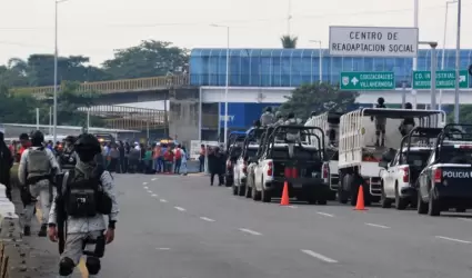 Mot�n al interior del Centro de Readaptaci�n Social del Estado de Tabasco
