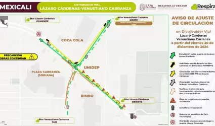 Anuncia SIDURT ajustes de circulaci�n en distribuidor vial L�zaro C�rdenas y Ven