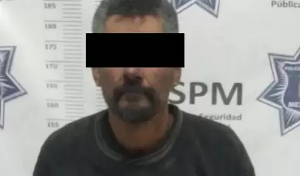 Detienen a hombre por da�os en comercio