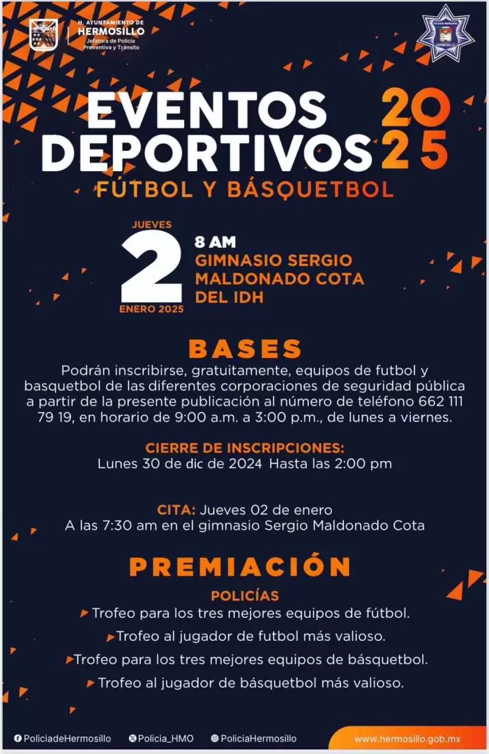 Eventos deportivos de Seguridad P�blica Municipal