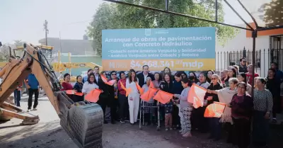 Inicia pavimentaci�n de calles en la colonia Miguel Hidalgo
