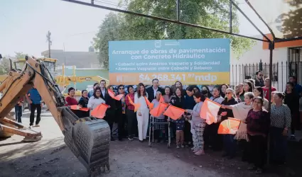 Inicia pavimentaci�n de calles en la colonia Miguel Hidalgo