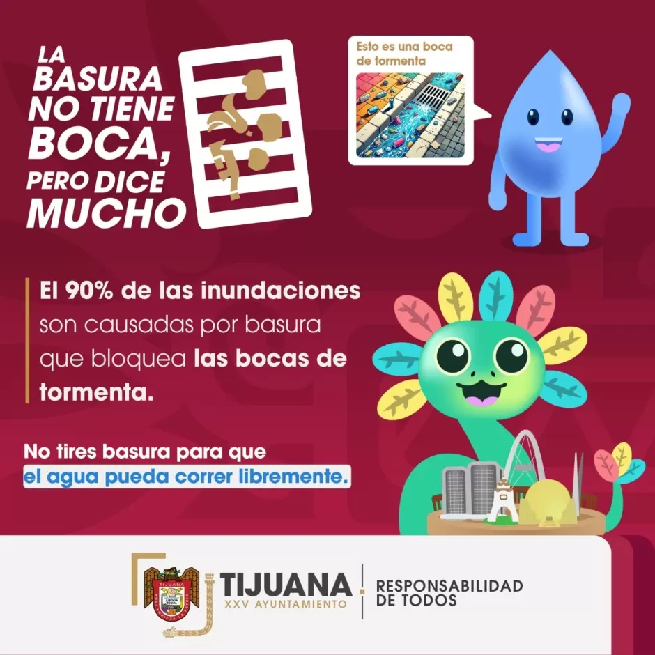 Exhortan a mantener la infraestructura hidr�ulica en �ptimas condiciones evitando arrojar basura