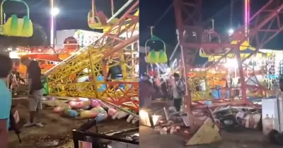 Ca�da de juego en feria de Acapulco