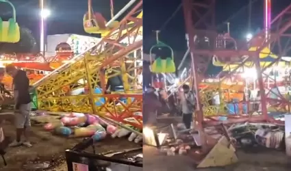 Ca�da de juego en feria de Acapulco