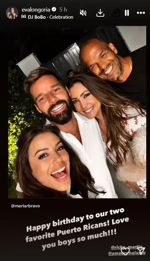 Felicitaci�n de Eva Longoria
