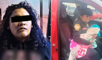 Detienen a mujer que se rob� a una beb�