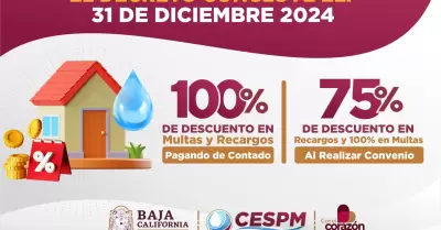 Concluye decreto de condonaci�n de recargos de agua el 31 de diciembre