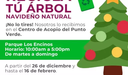 Programa de reciclaje de �rboles navide�os