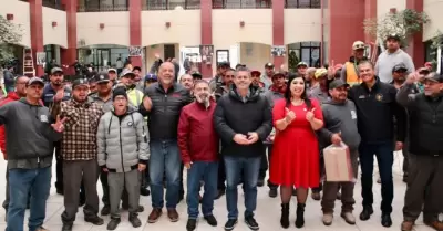 Gobierno de Rocio Adame entrega equipo de seguridad a trabajadores municipales.