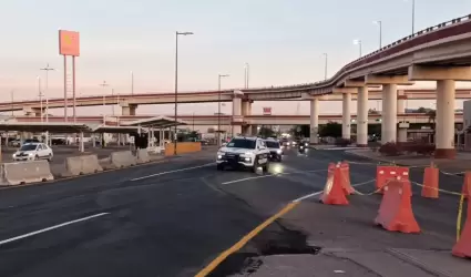 Cierre vial por construcci�n de paso a desnivel