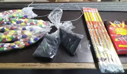 Detiene polic�a municipal a diez personas en 24 horas por venta de pirotecnia y 