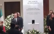 Rinden homenaje p�stumo al exgobernador Samuel Oca�a en Palacio de Gobierno