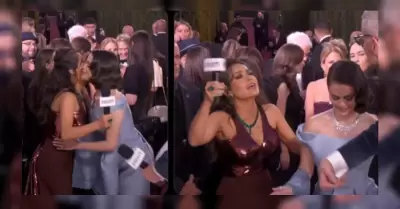 El encuentro emotivo de Salma Hayek y Selena G�mez en los Golden Globes