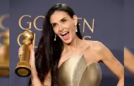 La emotiva reacci�n de la familia de Demi Moore al ganar su primer Globo de Oro