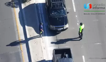 Graban con drones nuevo "modus operandi" de auxiliares de tr�nsito que cobran pa