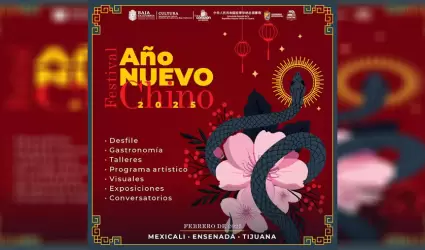 En febrero, inicia en Mexicali el festival del A�o Nuevo Chino