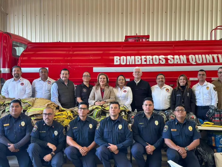 Apoya Ramos a bomberos de San Quint�n