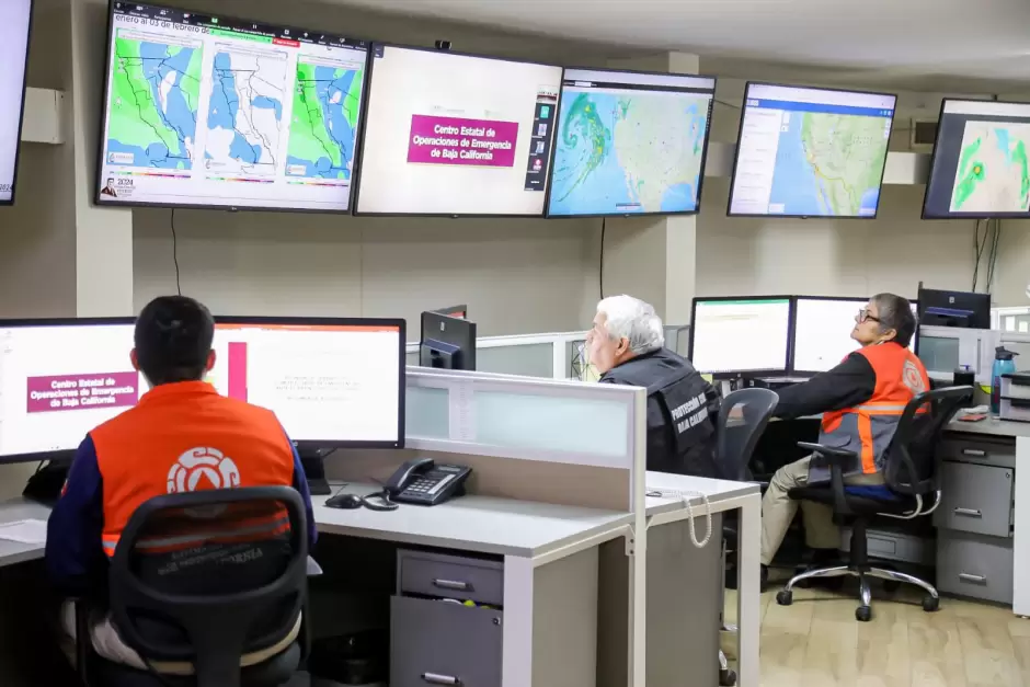 Advierten de vientos fuertes, fr�o, lluvias y nevadas en Baja California