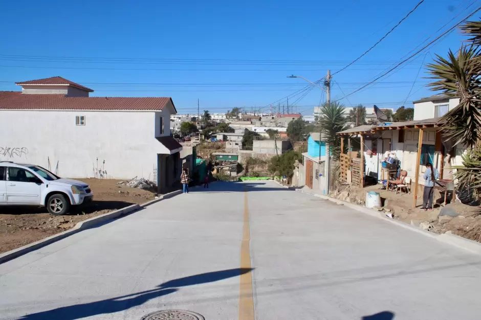 Obra de pavimentaci�n en Ampliaci�n Lucio Blanco
