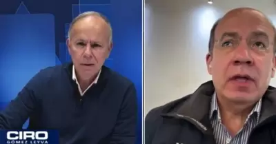 Felipe Calder�n en entrevista con Ciro G�mez Leyva