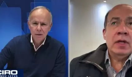 Felipe Calder�n en entrevista con Ciro G�mez Leyva