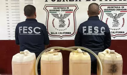 Tras operativos en Tecate se han asegurado m�s de 9 mil litros de hidrocarburos,