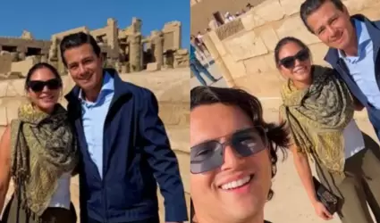 El expresidente Pe�a Nieto es captado en Egipto
