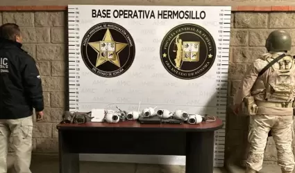 C�maras de videovigilancia aseguradas en Hermosillo