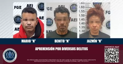 3 �rdenes de aprehensi�n
