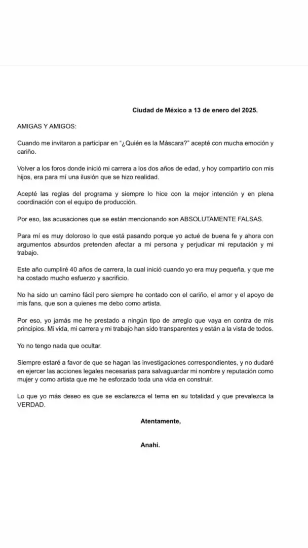 Comunicado de Anah�