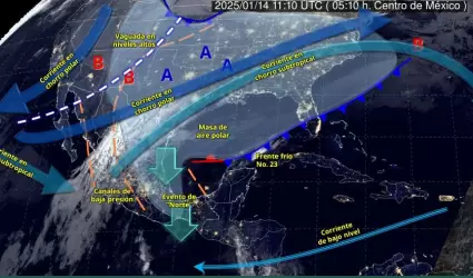 Pron�stico meteorol�gico de este 14 de enero