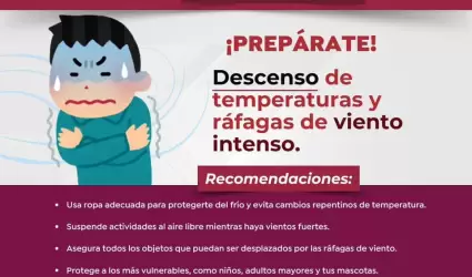Alcaldesa Roc�o Adame exhorta a tomar precauciones ante vientos de Santa Ana y b
