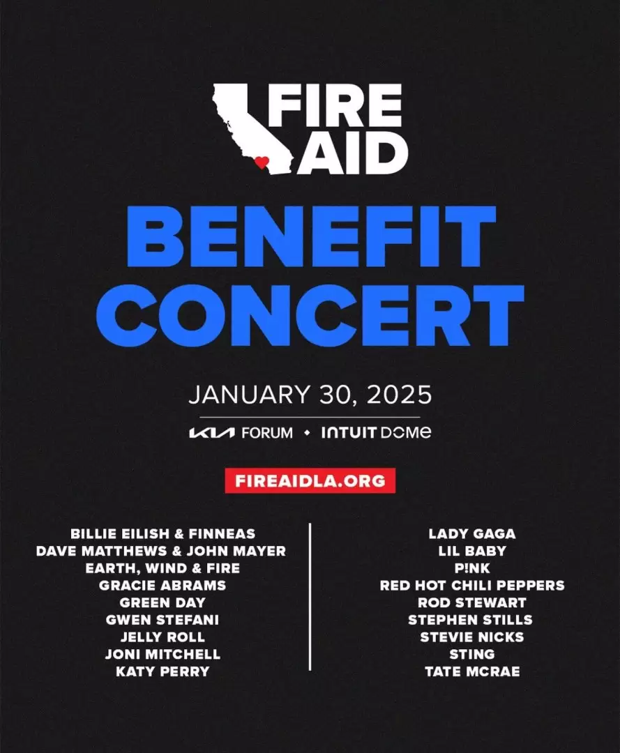 Artistas que participar�n en el FireAid