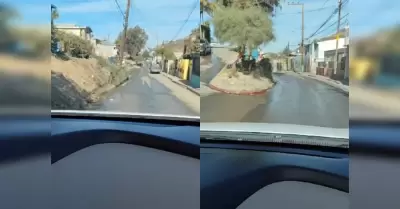 Reportan fuga de aguas negras de m�s de una d�cada en colonia de Tijuana