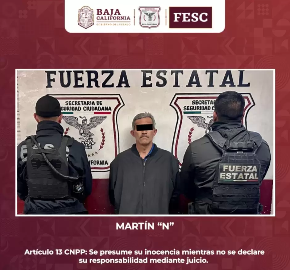 Escuadr�n Violeta detiene a tres hombres por violencia familiar en Mexicali