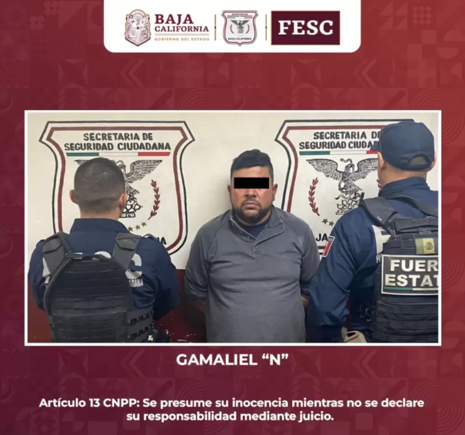 Escuadr�n Violeta detiene a tres hombres por violencia familiar en Mexicali
